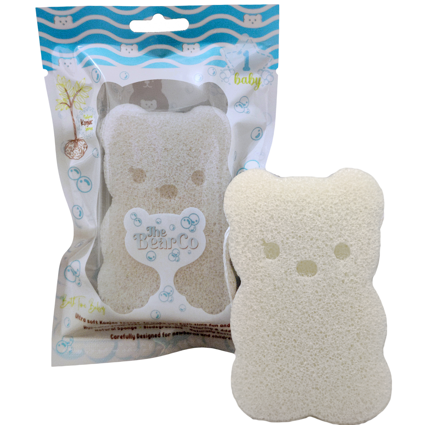 Baby Bear Konjac Cleansing Sponge