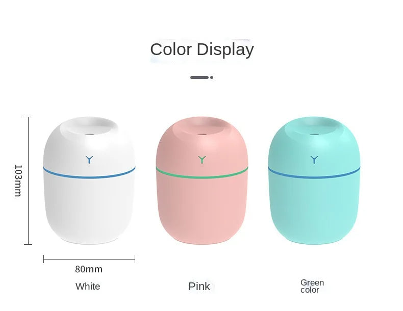 Portable Ultrasonic Humidifier & Aroma Oil Diffuser