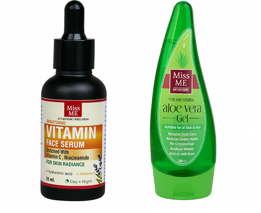 Vitamin C Face Serum & Aloe Vera Gel